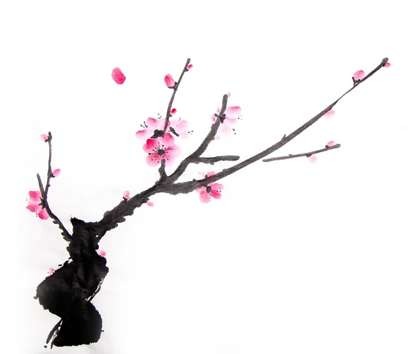 Tinta de pintura de cereza — Foto de Stock