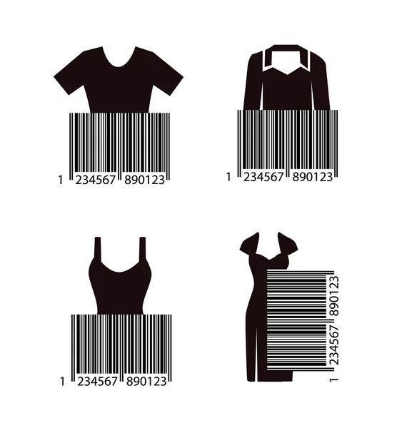 Código de barras de vestir — Archivo Imágenes Vectoriales