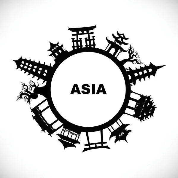Planeta asiático — Archivo Imágenes Vectoriales