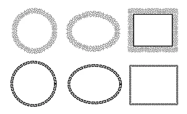 Ensemble de cadre vectoriel — Image vectorielle