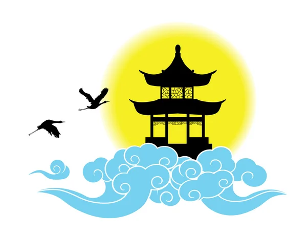 Chinese paradise — Stock Vector