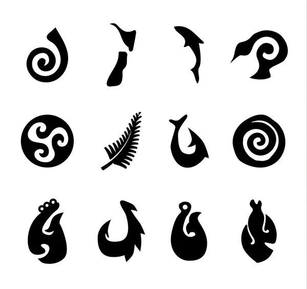 Nouvelle-Zélande formes — Image vectorielle