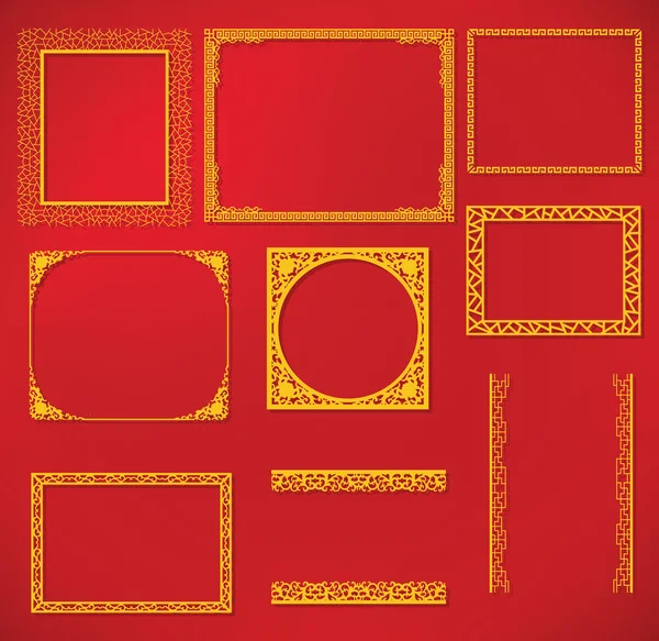 Chinese frame vector — Stockvector