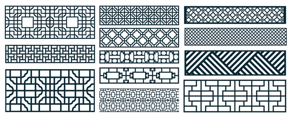 Коллекции шаблонов декора — стоковый вектор
