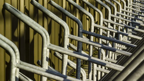 Metal bike rack — Stock Photo, Image