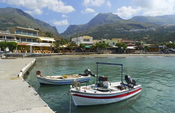 Güney Girit'te Plakias bağlantı noktası — Stok fotoğraf