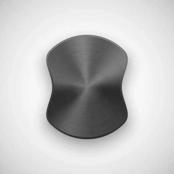 Zwarte abstracte badge sjabloon — Stockvector