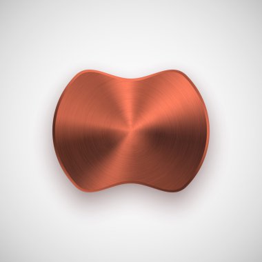 Bronz soyut rozet şablonu