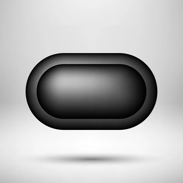 Insignia de burbuja abstracta negra — Archivo Imágenes Vectoriales