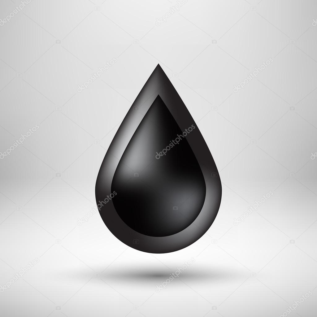 Black Bubble Icon Badge with Light Background