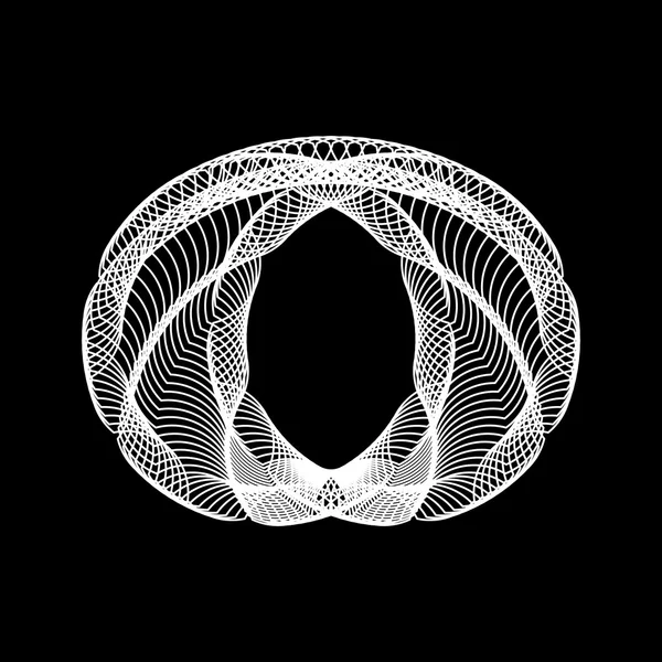 Weiße abstrakte fraktale Form — Stockvektor