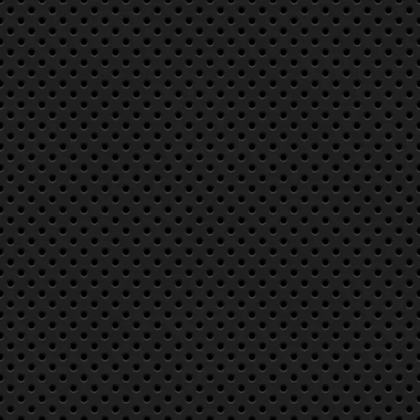Schwarzer Hintergrund mit perforiertem Muster — Stockvektor