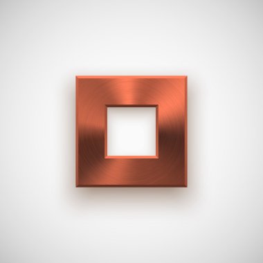 Bronz rhombic düğmesi şablonu