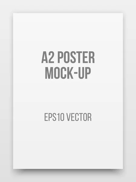 A2 Poster Mock-up — Stock Vector