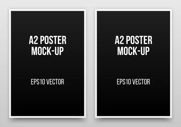 A2 Poster Mock-up — Stok Vektör