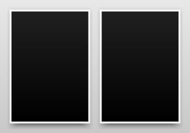 A2 Siyah Poster Mock-up