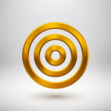 Altın Teknoloji Circle Metal Rozeti