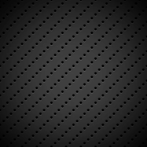 Zwarte achtergrond met geperforeerde patroon — Stockvector