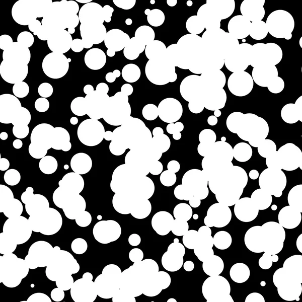 Fond abstrait noir avec cercles — Image vectorielle