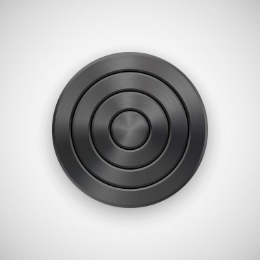 Siyah tasarlamak teknoloji daire Metal rozeti