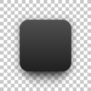 Siyah Boş Uygulama Simge Düğmesi Şablonu