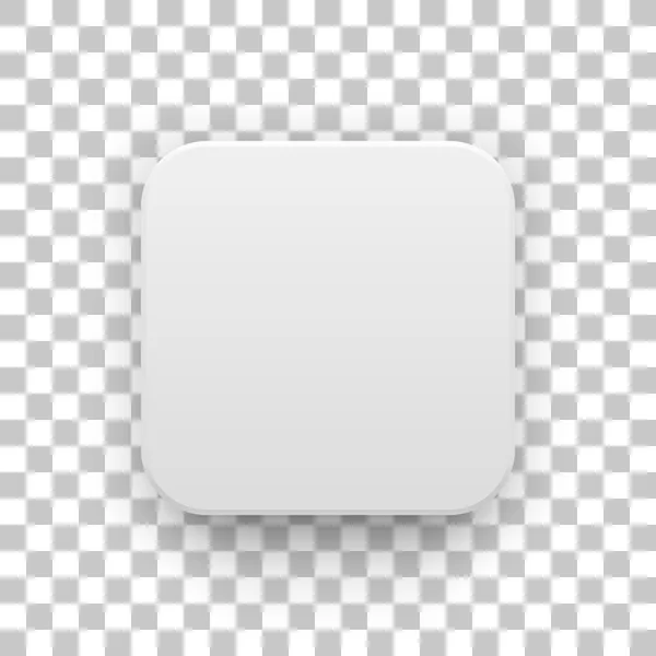 Beyaz App simgesi boş düğme şablonu