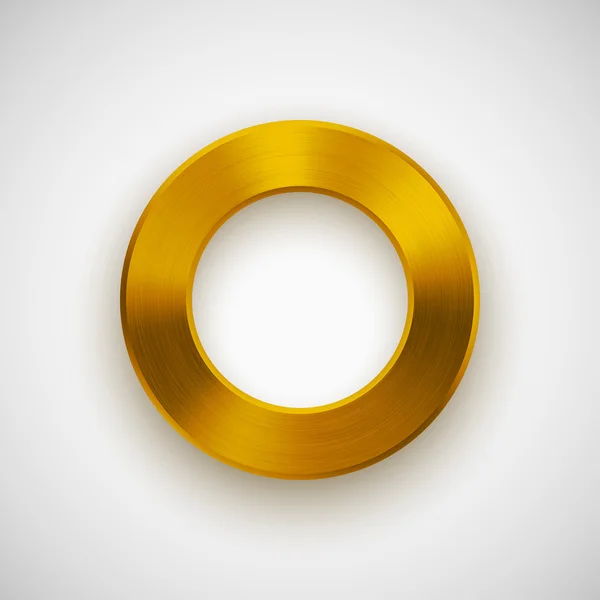 Modèle de bouton de donut abstrait or — Image vectorielle