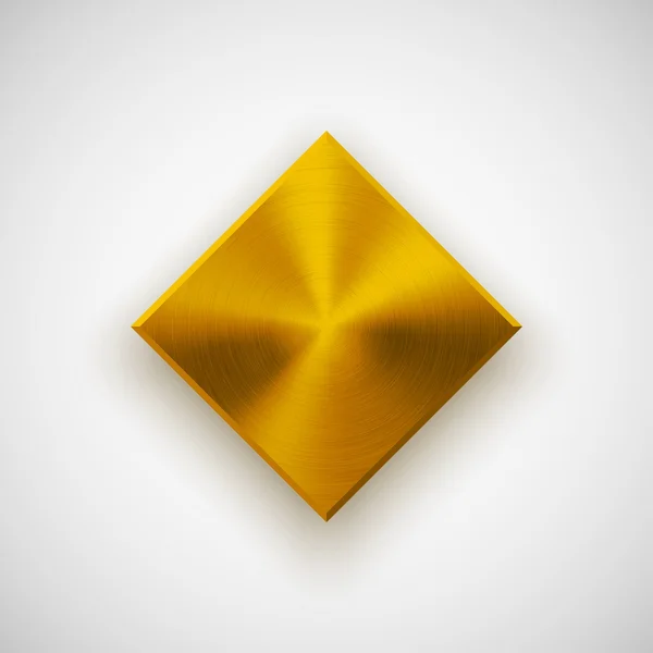 Modèle de bouton hombique abstrait d'or — Image vectorielle