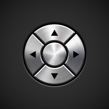 soyut joystick düğmesi ile metal doku