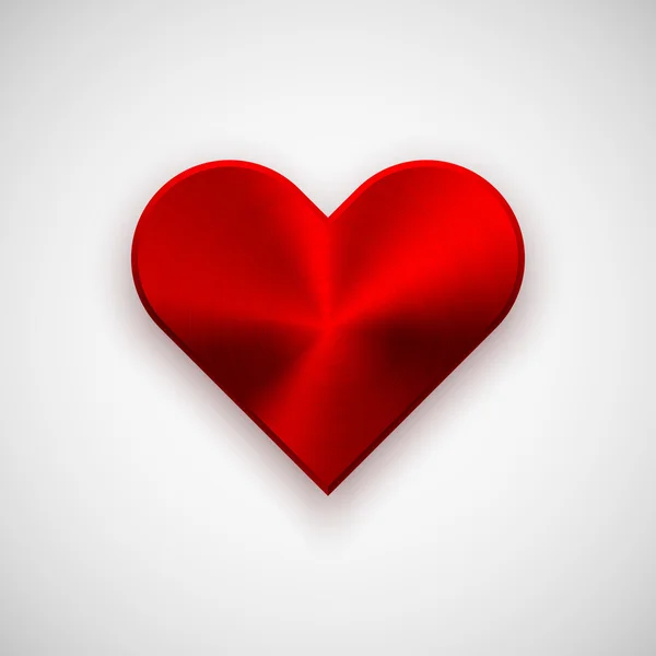 Red abstract Valentine's heart sign — Stock Vector