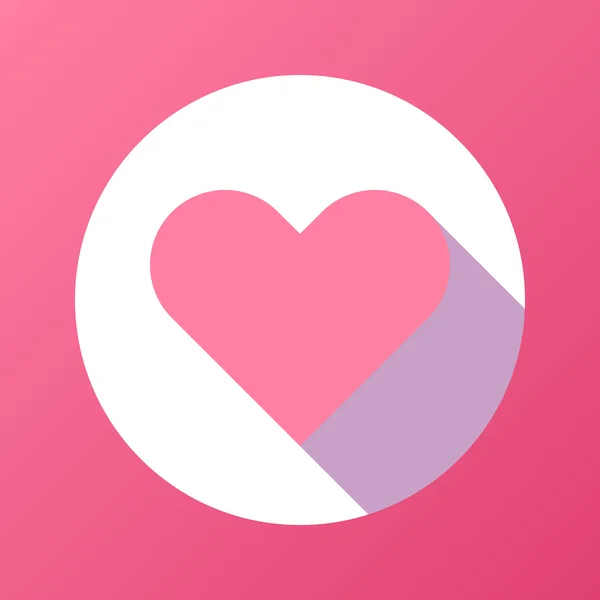 Pink abstract Valentijnsdag hart teken — Stockvector