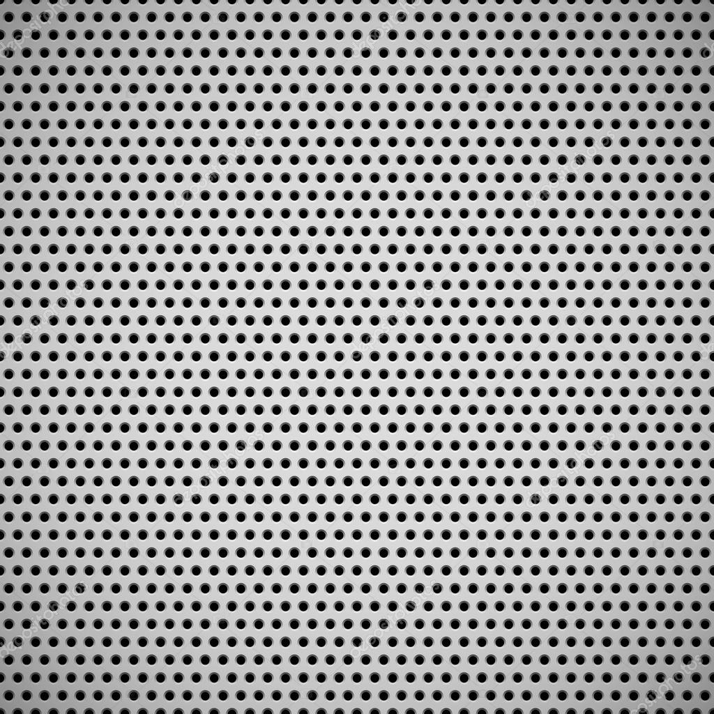 White abstract technology background with circle perforated speaker grill texture for web sites, user interfaces, UI, applications, apps and business presentations. Vector illustration.