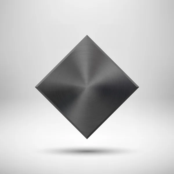 Modèle de bouton lobe abstrait noir — Image vectorielle