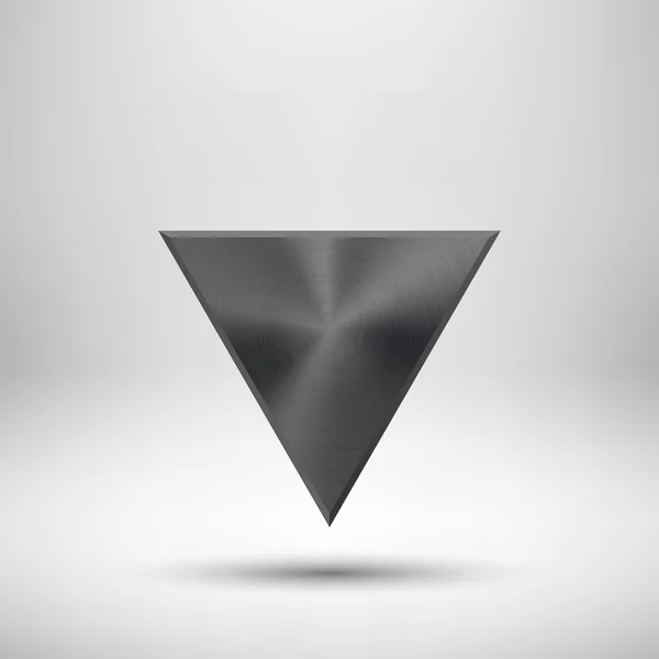 Modèle de bouton de triangle abstrait noir — Image vectorielle