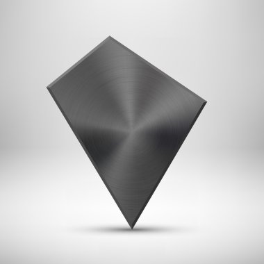 Siyah soyut geometrik düğme şablonu