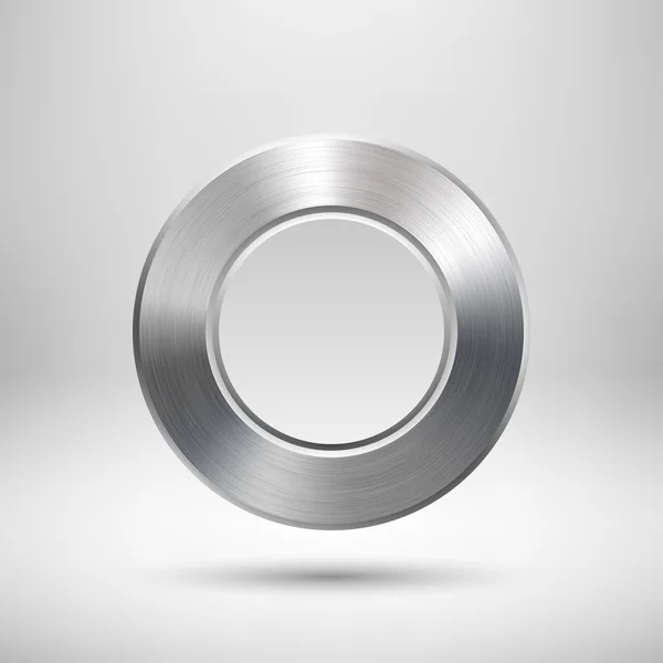 Plantilla de botón de círculo abstracto — Vector de stock