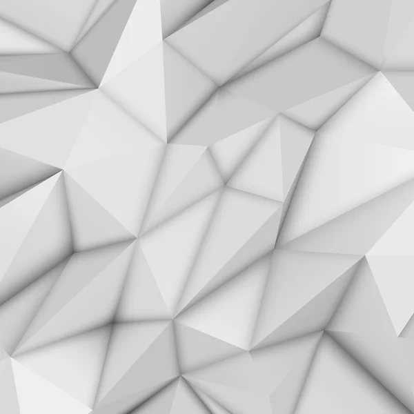 Blanc abstrait fond polygonal — Image vectorielle
