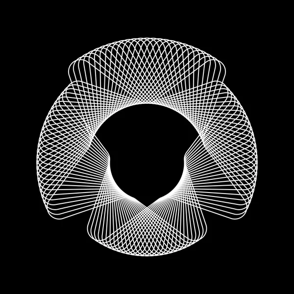 Witte abstracte Fractal vorm — Stockvector