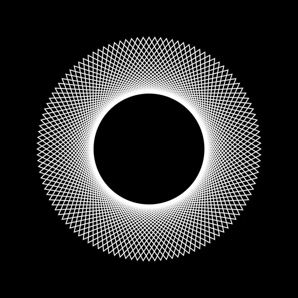 Weiße abstrakte fraktale Form — Stockvektor