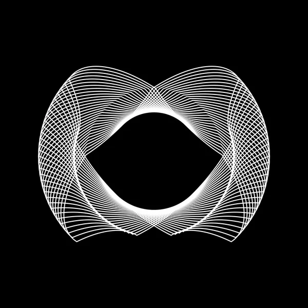 Біла абстрактна форма фракталу — стоковий вектор
