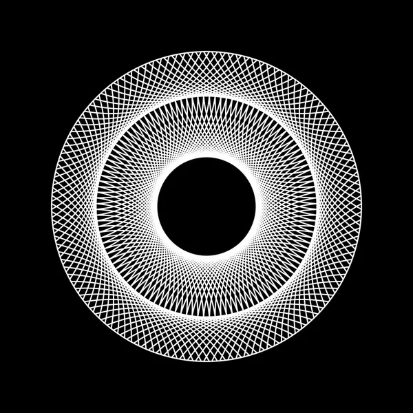 Белая абстрактная фрактальная форма — стоковый вектор