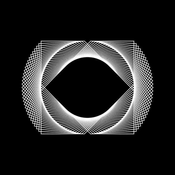 Vit abstrakt fraktal form — Stock vektor