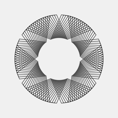 Siyah soyut fraktal şekli