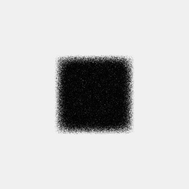 siyah soyut kare rozeti