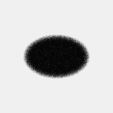 Black Abstract Ellipse Badge Template