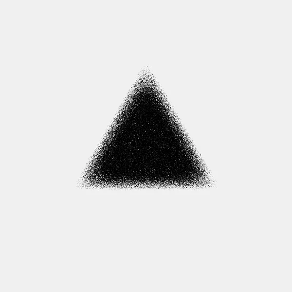 Insignia de triángulo abstracto negro — Vector de stock