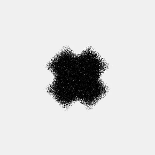 Черный абстрактный крест — стоковый вектор