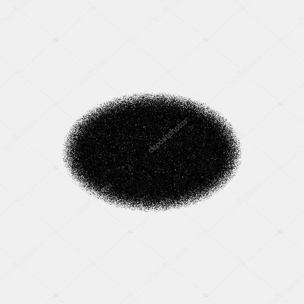 Black Abstract Ellipse Badge Template