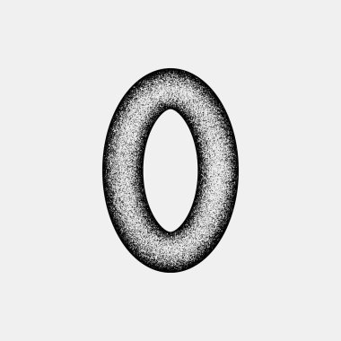 Black Abstract Ellipse Badge Template