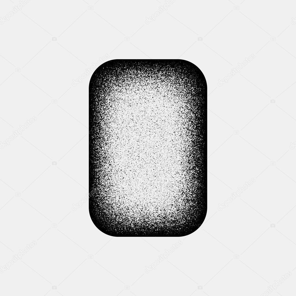 Black Abstract Rectangle Badge